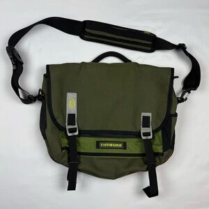 Timbuk2 Nylon Messenger Bag Crossbody Shoulder Strap Olive Green/Black